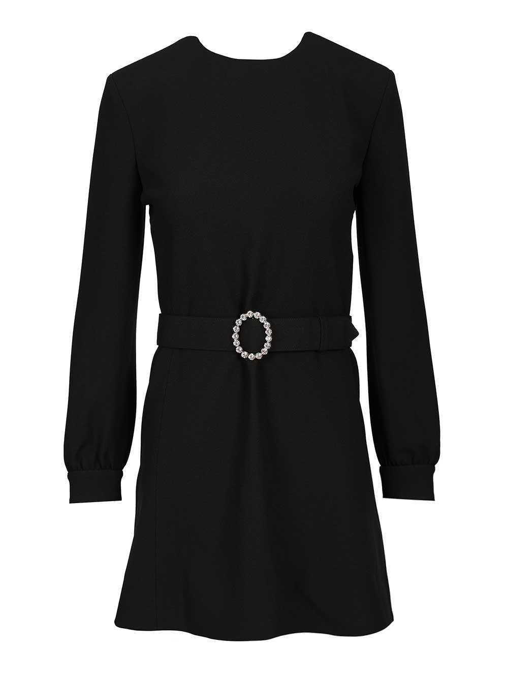 Saint Laurent Mini Dress In Sable Abiti - Nero | d497619525fe466d4a63878a00fc4c47e72e8e6d
