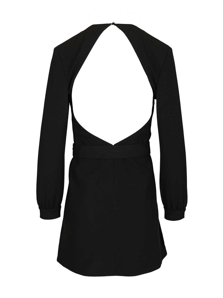 Saint Laurent Mini Dress In Sable Abiti - Nero | 028439e0caf478871f78671d70d485ea79b7be2c