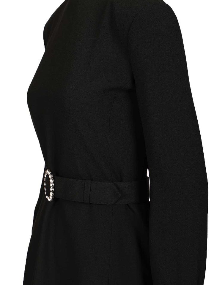 Saint Laurent Mini Dress In Sable Abiti - Nero | 975c00fce51cf63c80ab15266d037ff0cd8d4293