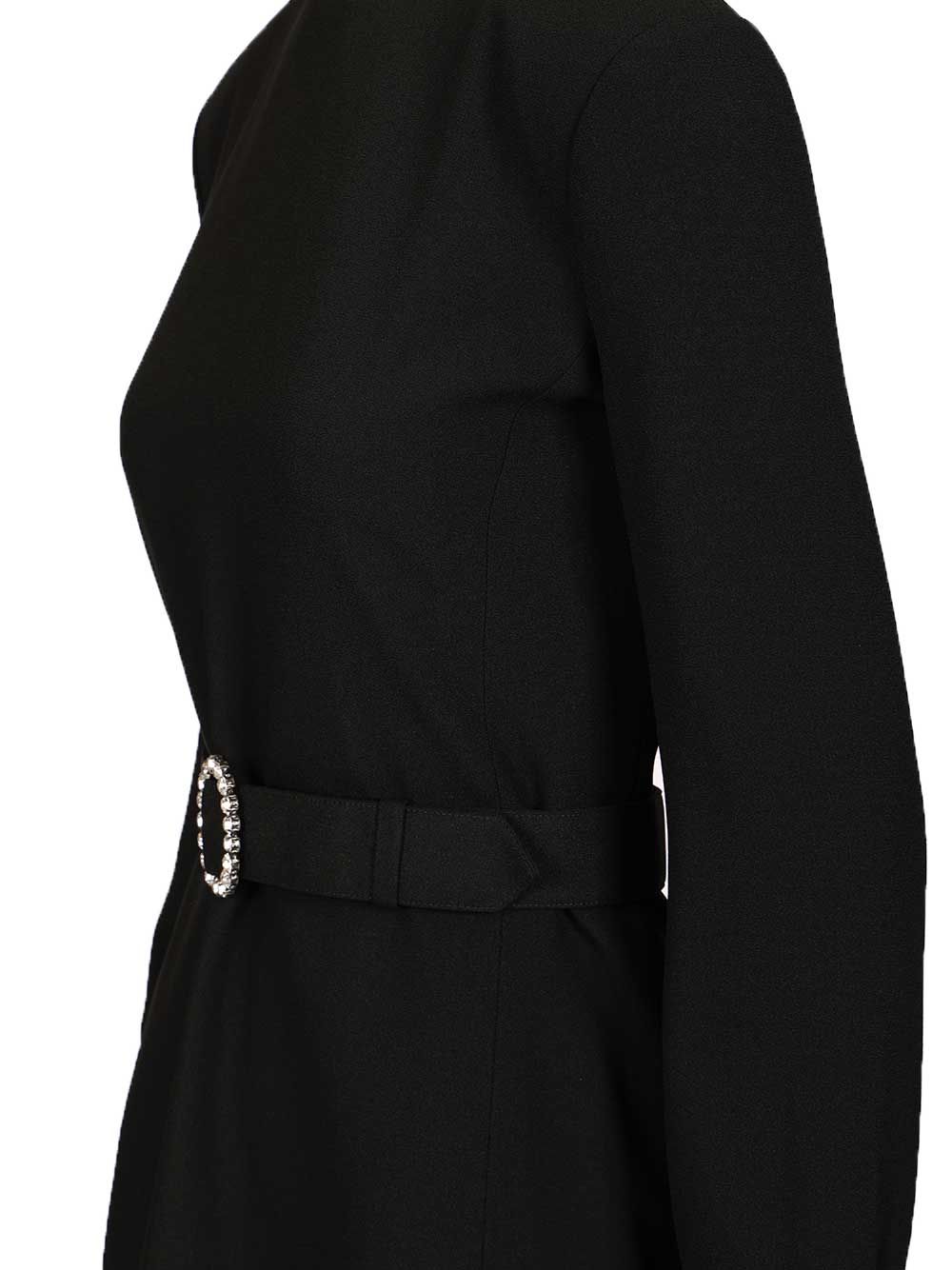 Saint Laurent Mini Dress In Sable Abiti - Nero | 31a9ca6f957cd87b3a4518371103ebbd2c875280