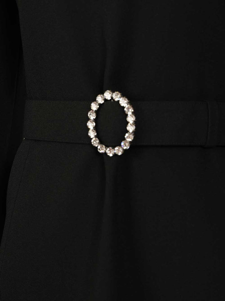 Saint Laurent Mini Dress In Sable Abiti - Nero | 6aefbc78888d1f1c3784ef7745e45e4552f9ab3c