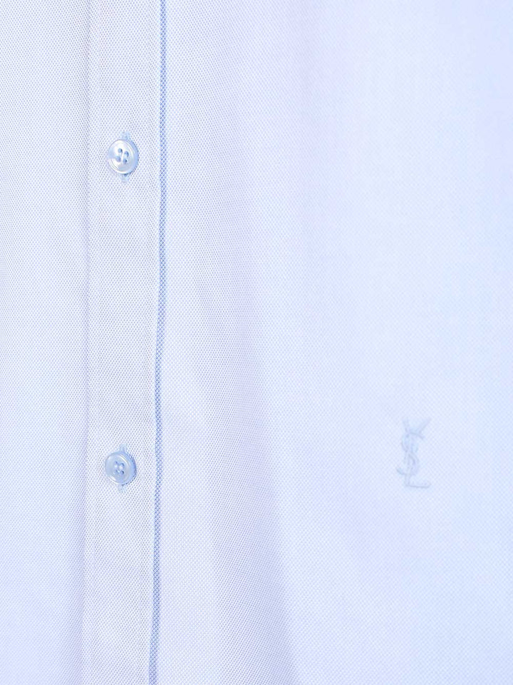 Saint Laurent Oxford Cotton Shirt Shirts - Light blue | 2a8fc524855a72239254d05ff9b4b937d9148ded