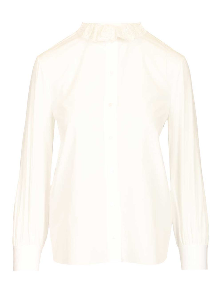 Saint Laurent Cotton Poplin Shirt Shirts - Bianco | d29a2de33d7a7458fb1a10210cc9624b92010829