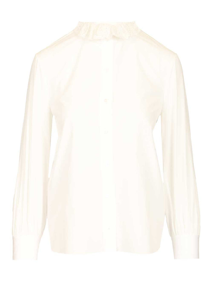 Saint Laurent Cotton Poplin Shirt Shirts - Bianco | 9ea59ded85a14e09c2281fedceebd85db88097a5