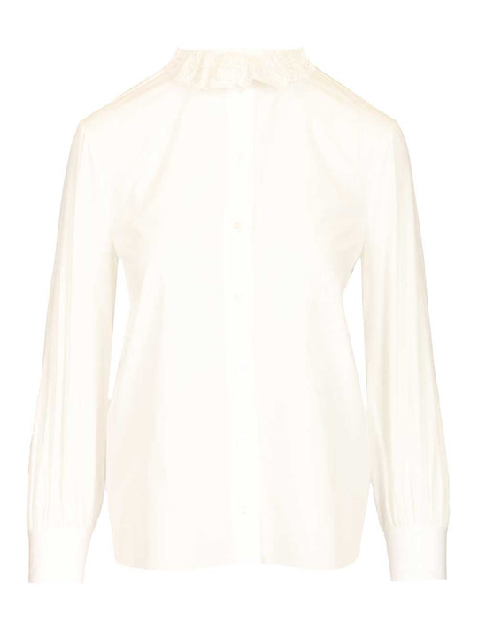 Cotton Poplin Shirt Shirts Bianco