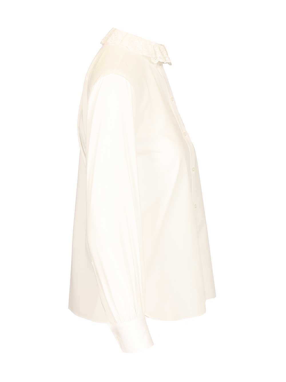 Saint Laurent Cotton Poplin Shirt Shirts - Bianco | 731291a0210c894d17a0d48ff553843c28364efa