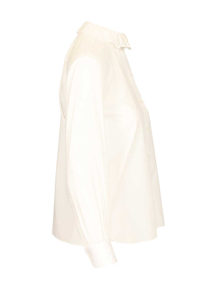 Saint Laurent Cotton Poplin Shirt Shirts - Bianco | 731291a0210c894d17a0d48ff553843c28364efa