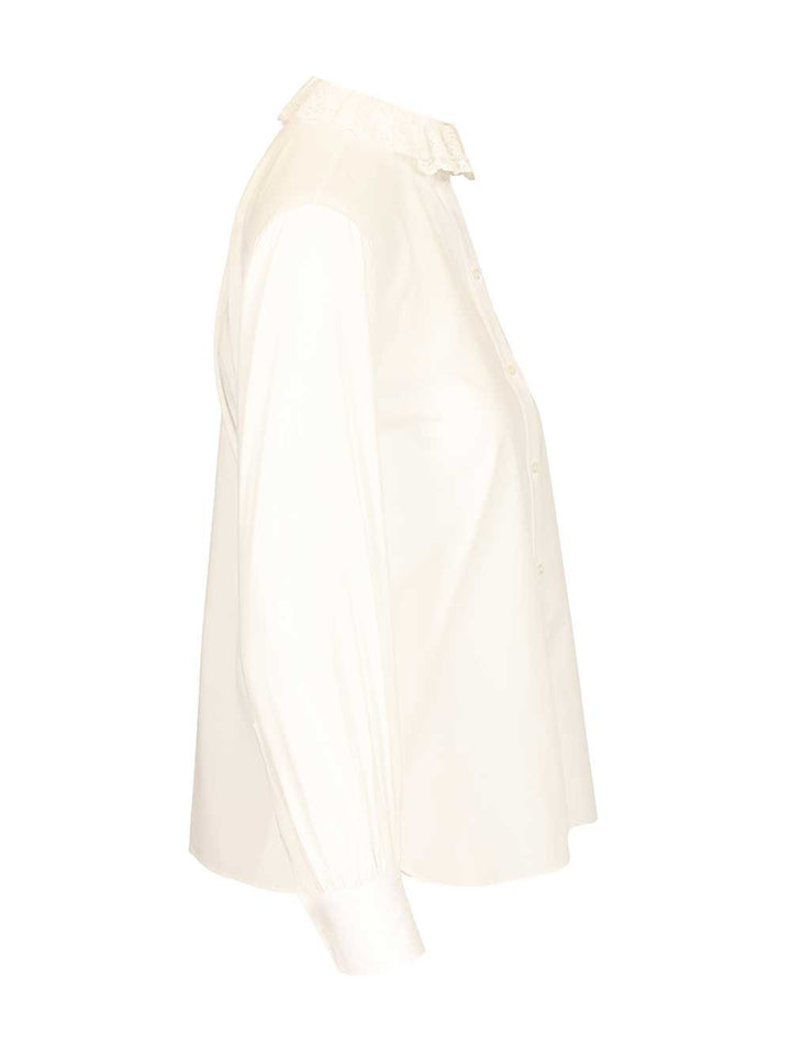 Saint Laurent Cotton Poplin Shirt Shirts - Bianco | d59dda3fc18b5ce9d1b7426b90740fe2ecd95c3d