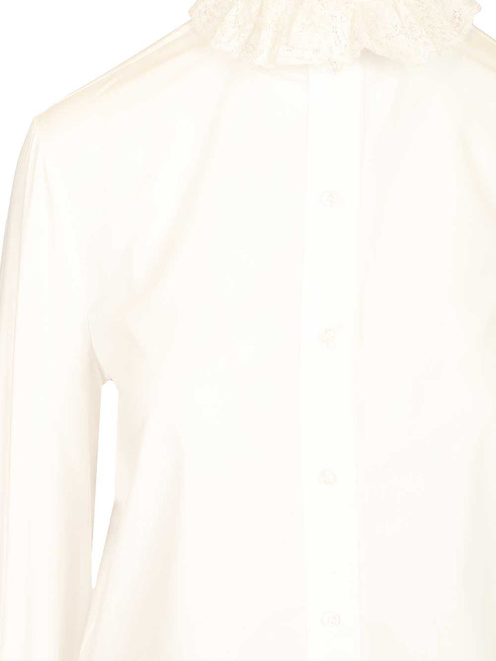 Saint Laurent Cotton Poplin Shirt Shirts - Bianco | 00ea803fa503a6c568b2f65387ff881c07bd2920