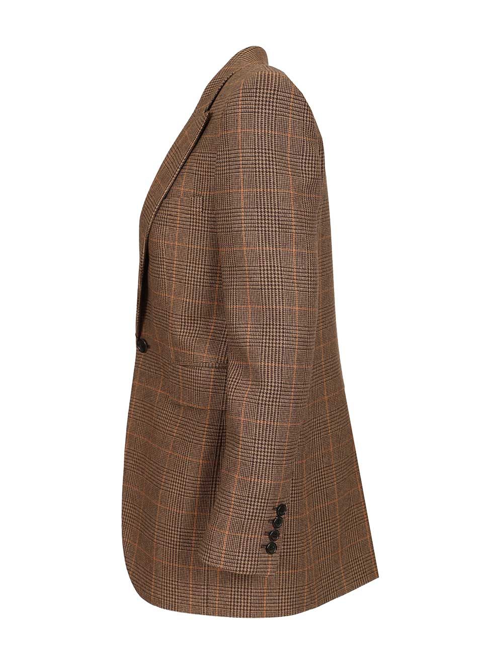 Saint Laurent Prince Of Wales Blazer Giacche - Marrone | 620c3f794364090d08857584d4a2fdf229ae25f1
