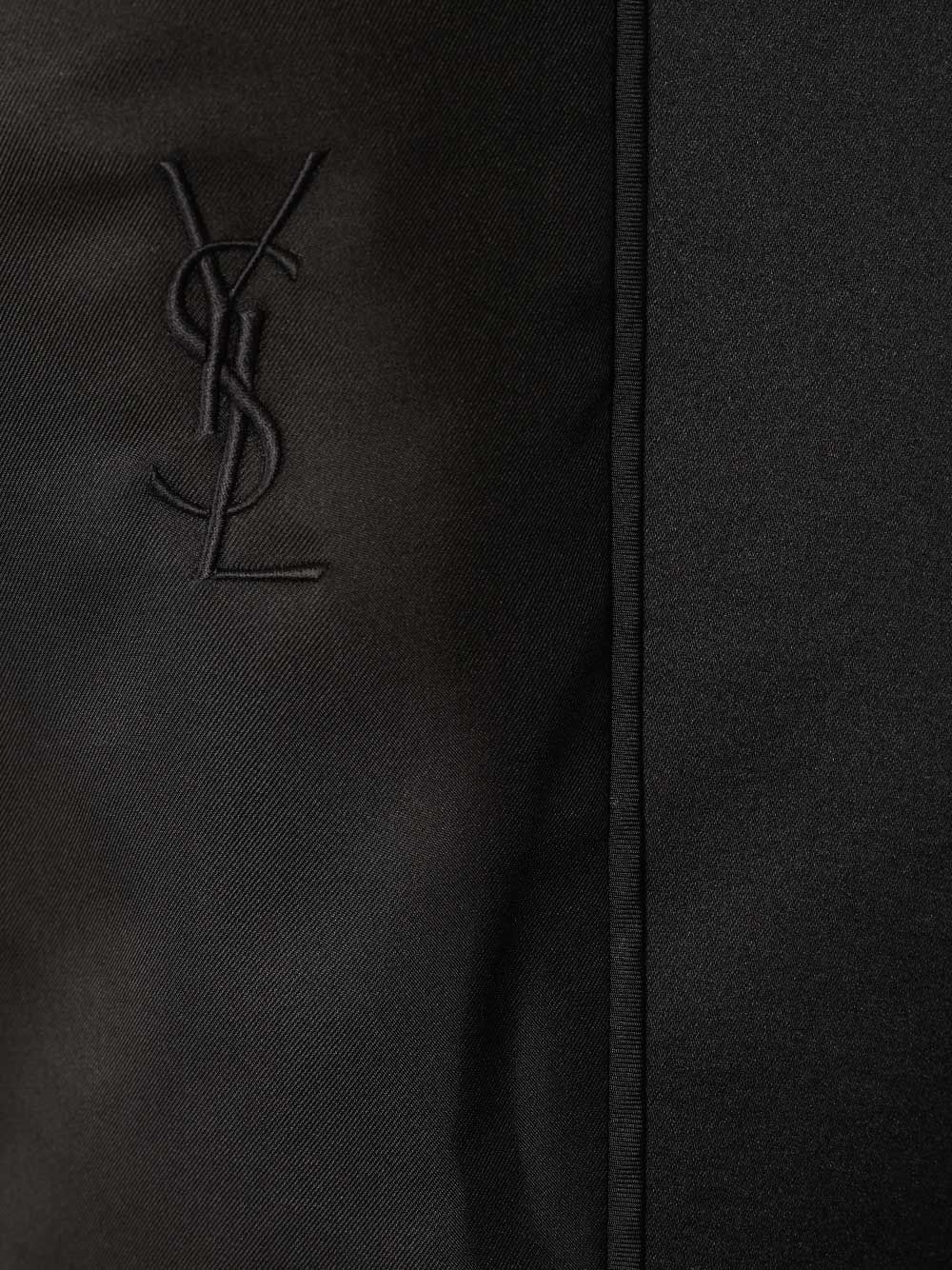 Saint Laurent Cassandre Double-Breasted Jacket Giacche - Nero | 7a21f3940adedf7332feb75cac813dae1840ec61