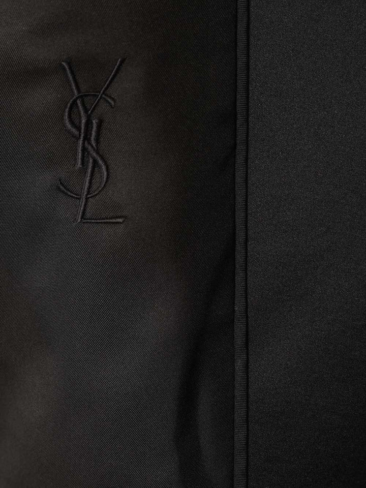Saint Laurent Cassandre Double-Breasted Jacket Giacche - Nero | 7a21f3940adedf7332feb75cac813dae1840ec61