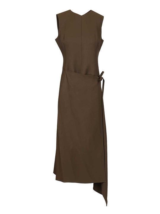 Twill Wrap Dress Abiti Verde