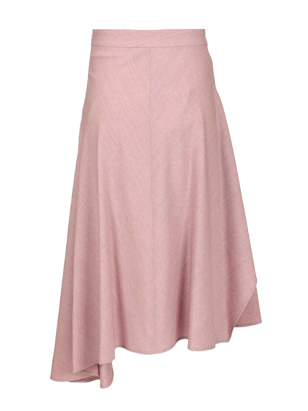 Retori Asymmetrical Wool Skirt Gonne - Rose | 0e242f4c590a6f3429ae8b90479704e1724cad9e