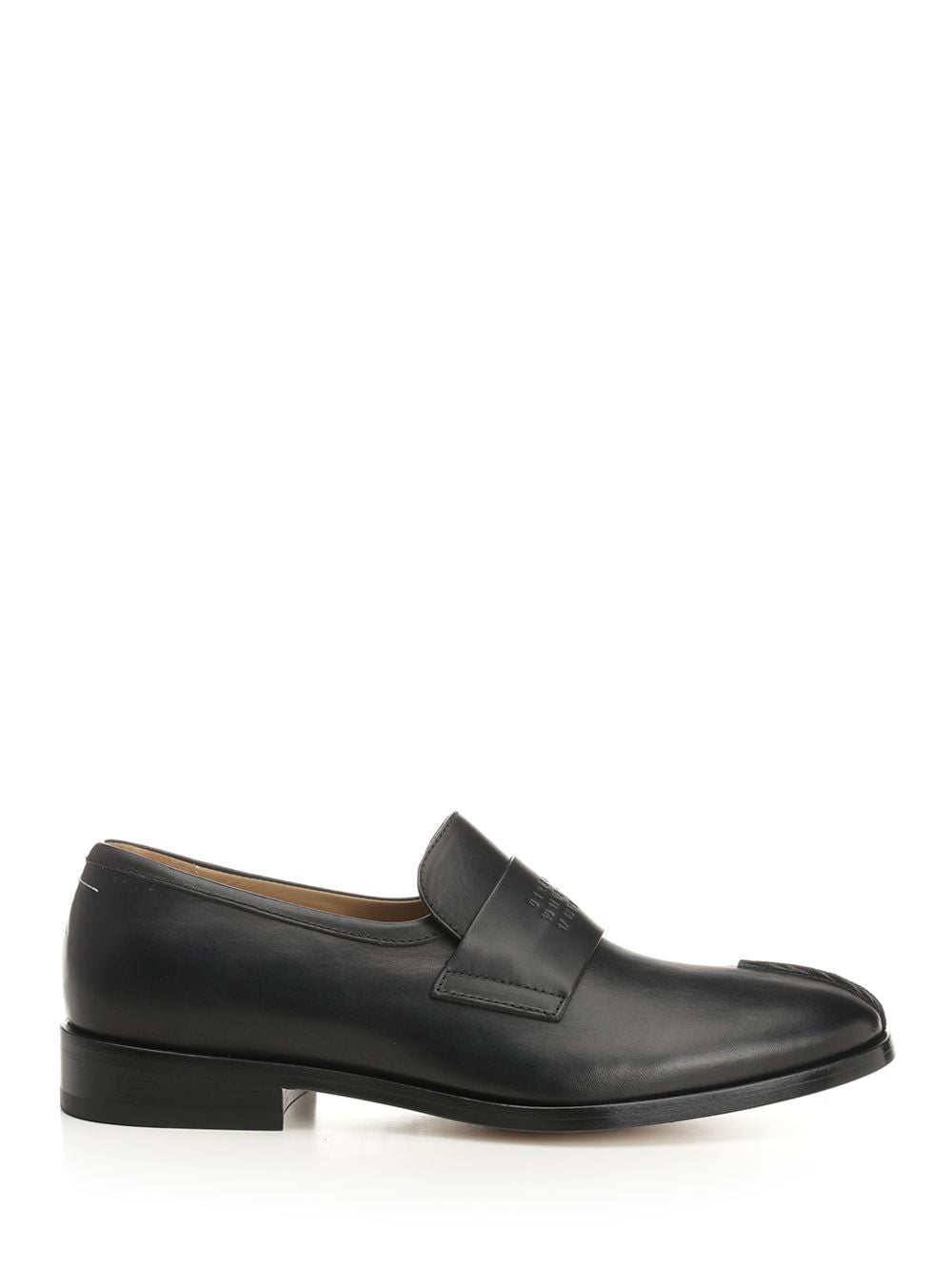 Mm6 Maison Margiela Leather Moccasins Scarpe basse - Nero | 4e4c0952b73e6f10a08bdc1efbb6103aff2d4314