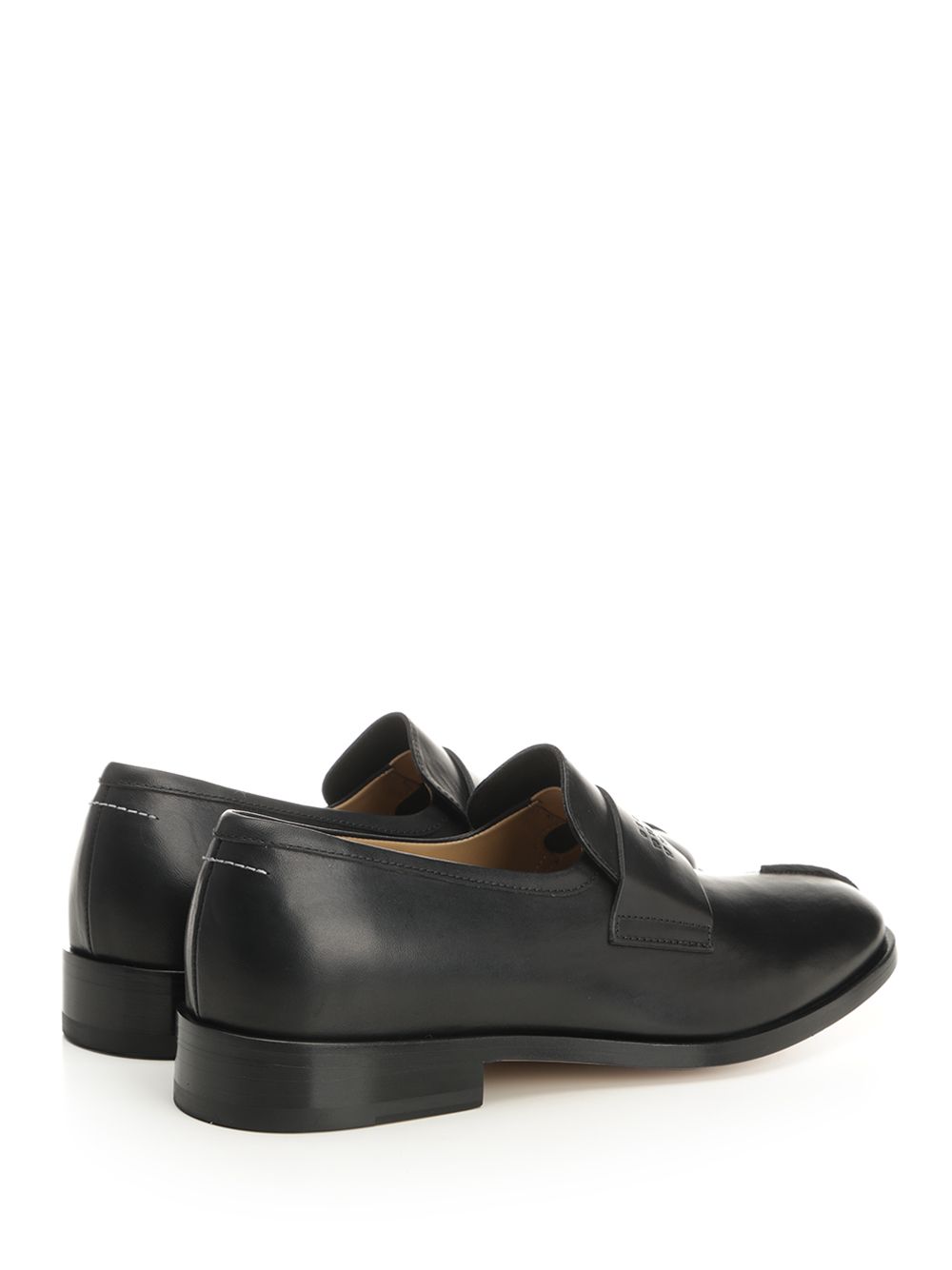 Mm6 Maison Margiela Leather Moccasins Scarpe basse - Nero | 4959a5173b8a6454d076e9f99268d75bc72983b0