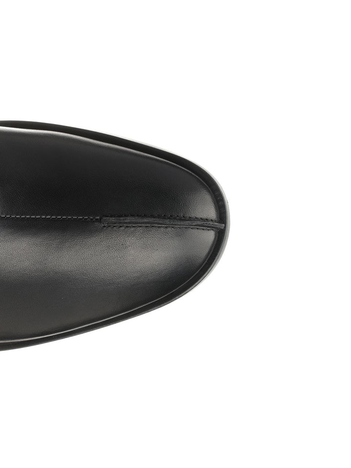 Mm6 Maison Margiela Leather Moccasins Scarpe basse - Nero | 84e6af3ff8fca908d0b0819729046bc1482a0470