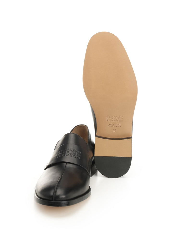 Mm6 Maison Margiela Leather Moccasins Scarpe basse - Nero | e76fe59029719504e8a974f66e57e60c8088886f