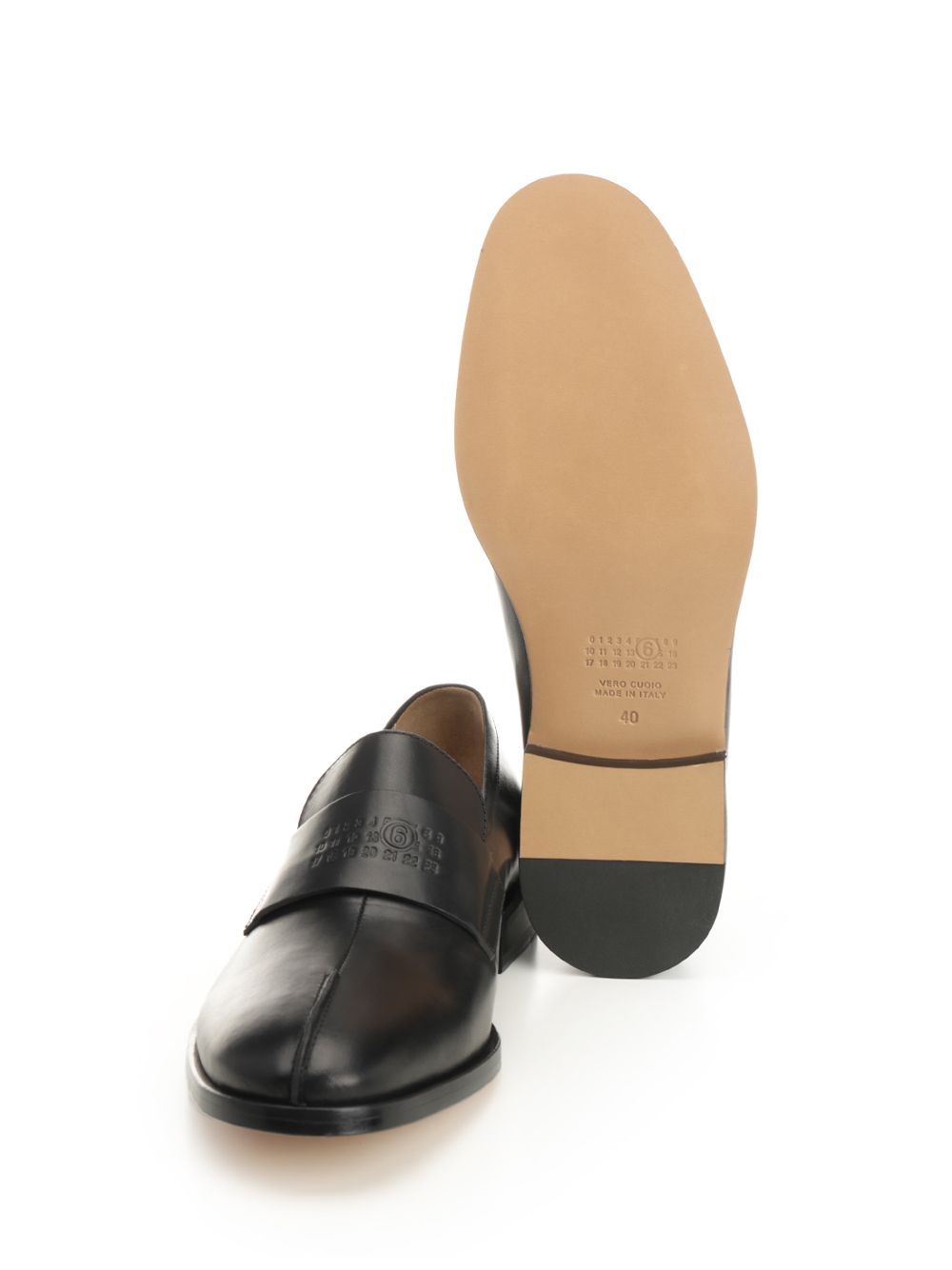 Mm6 Maison Margiela Leather Moccasins Scarpe basse - Nero | e76fe59029719504e8a974f66e57e60c8088886f