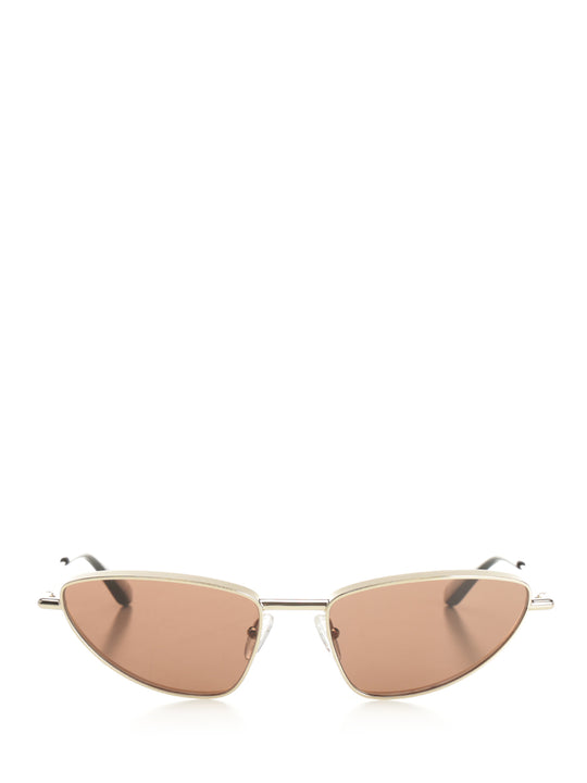 Cat-Eye Metal T-Bar Glasses Oro