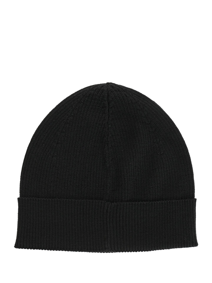 Saint Laurent Ribbed Wool Hat Cappelli - Nero | d67b0fc7fe6222505879390c6c61645291c90204