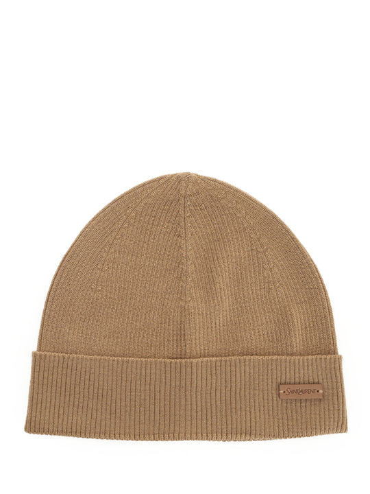 Ribbed Wool Hat Cappelli Beige
