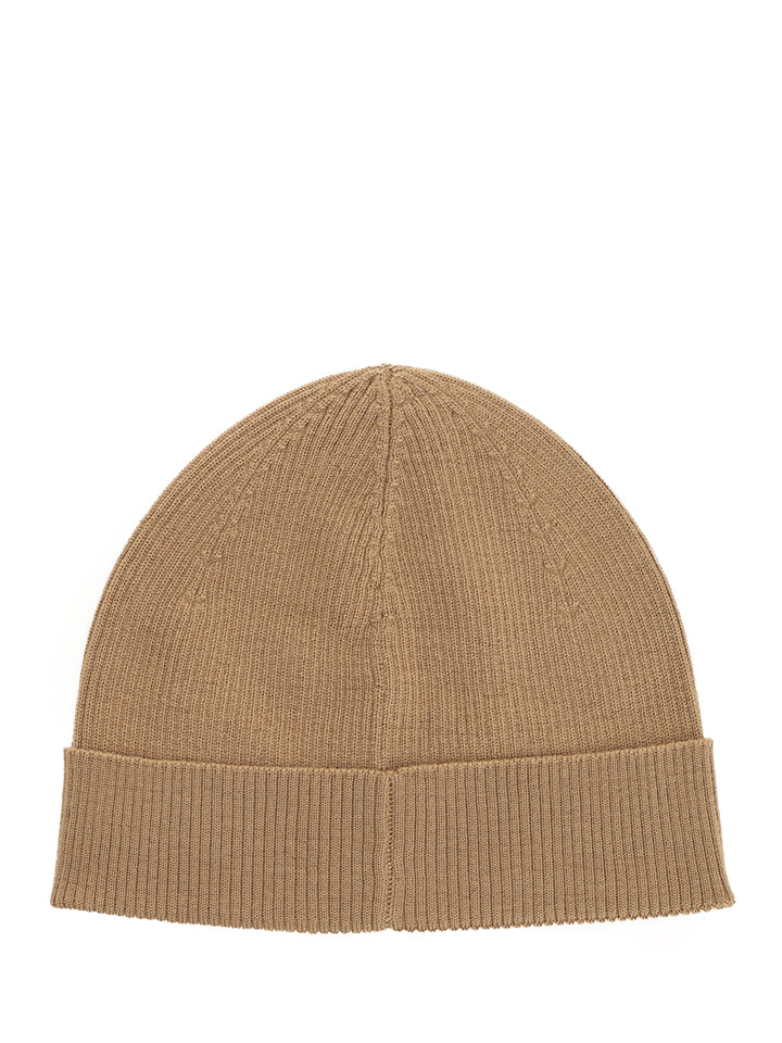 Saint Laurent Ribbed Wool Hat Cappelli - Beige | 5e3255c9dbde992b5e39662f4f77887c7e362563