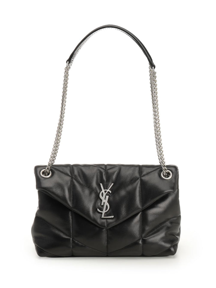 Saint Laurent Lou Lou Puffer Shoulder Bags - Nero | de34252b657ff795579e673b691bd01a51d67daa