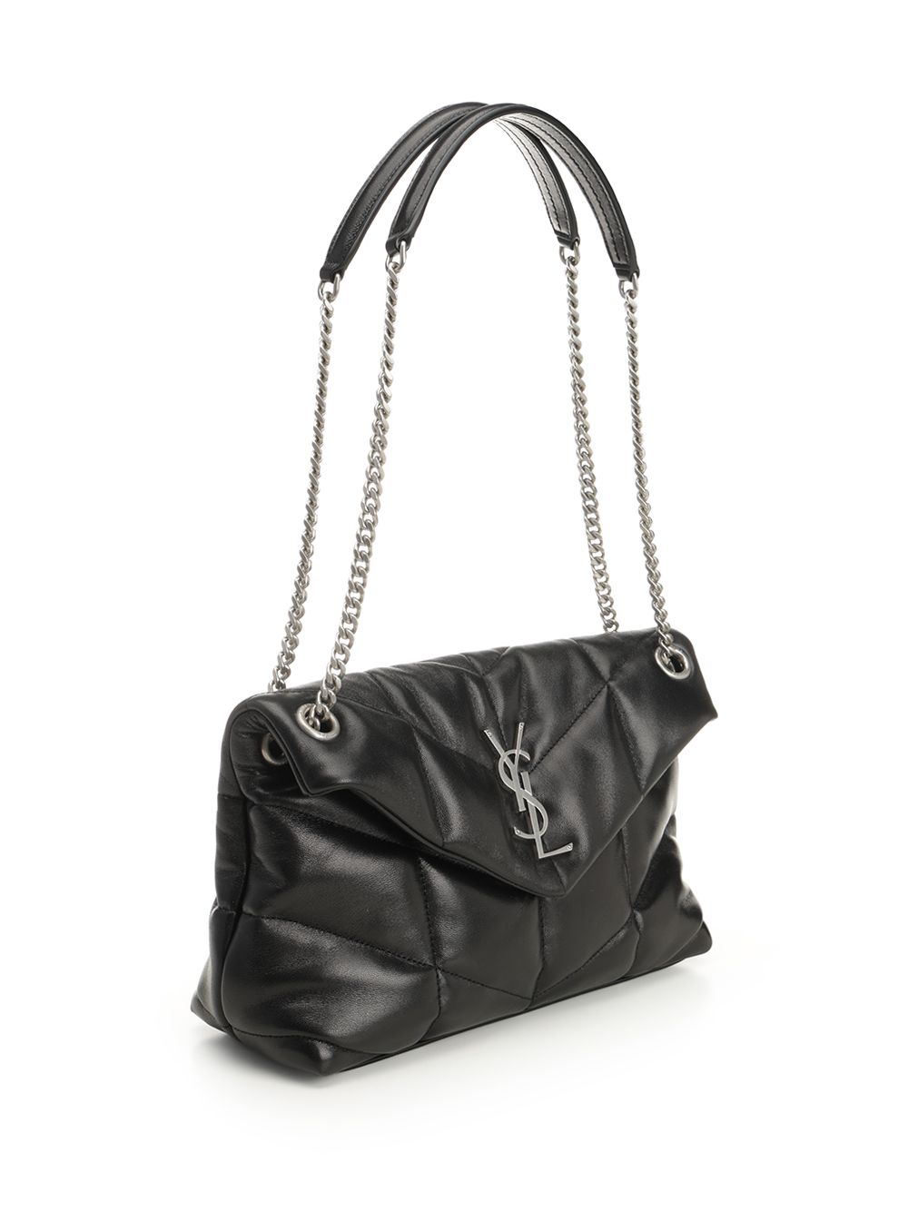 Saint Laurent Lou Lou Puffer Shoulder Bags - Nero | 50324179b48b67004c130b27b35d5b611fae9314