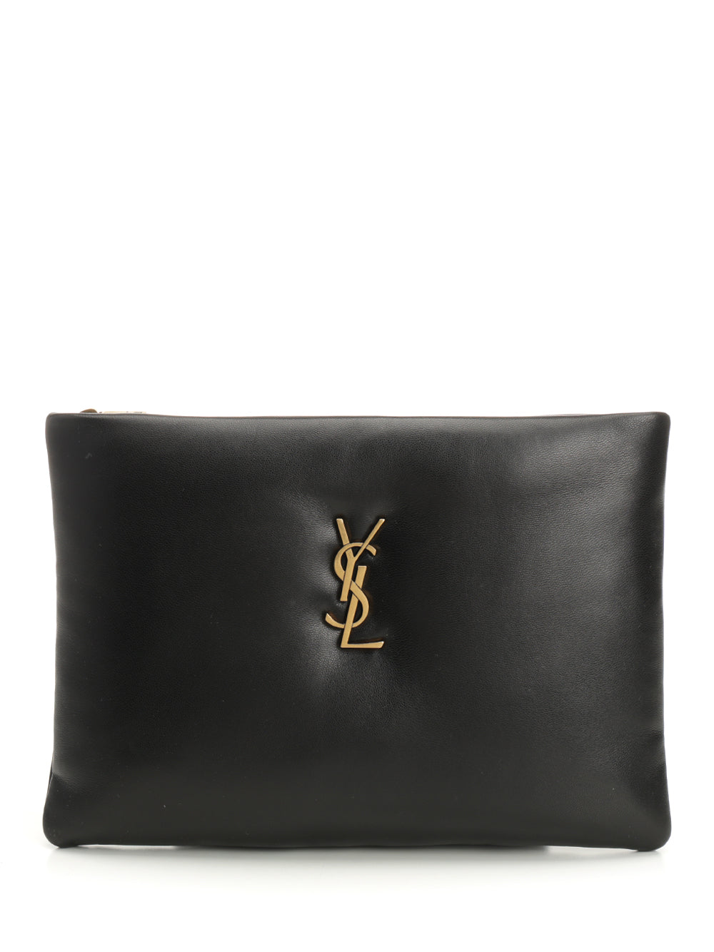 Saint Laurent Calypso Pillow Leather Clutch Small leather goods - Nero | 04098f8cfb34e50644aa0999359448703c8b65a4
