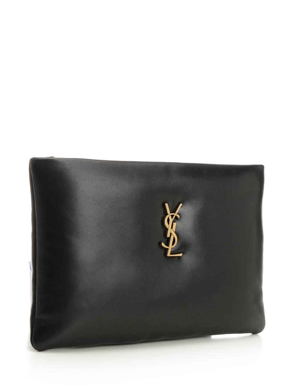 Saint Laurent Calypso Pillow Leather Clutch Small leather goods - Nero | 04c373724e331202b0ae0412f6ebefa6a09b468e