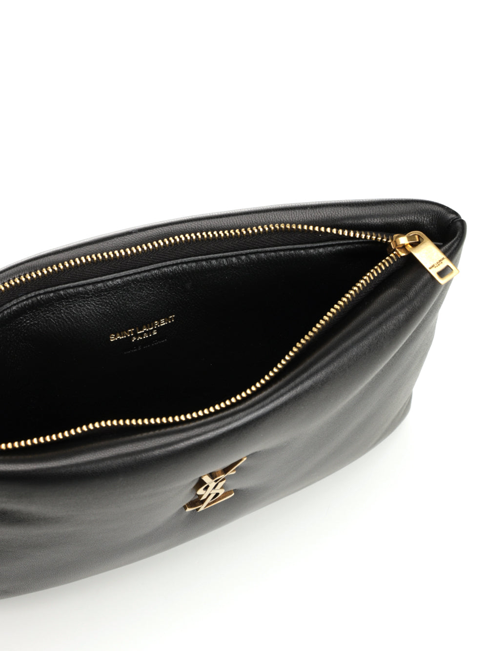 Saint Laurent Calypso Pillow Leather Clutch Small leather goods - Nero | 58ea156ef6bea969ced42cda52cc7b9844ec2b74
