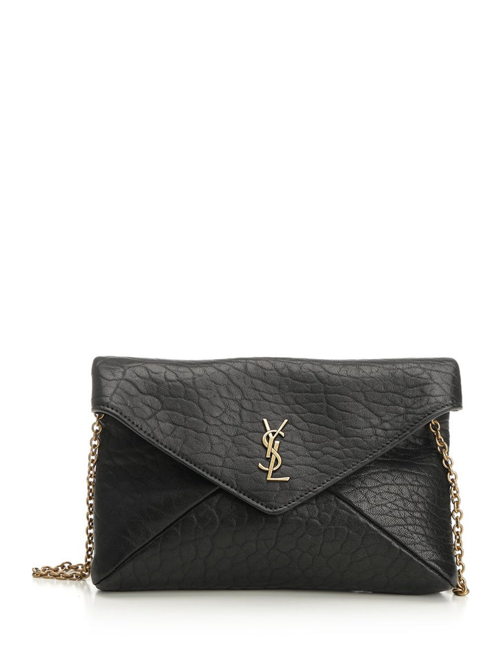 Saint Laurent Cassandre Chain Clutch Clutches - Nero | 77d38211cfcd97c2627ad705158ca0804518c288