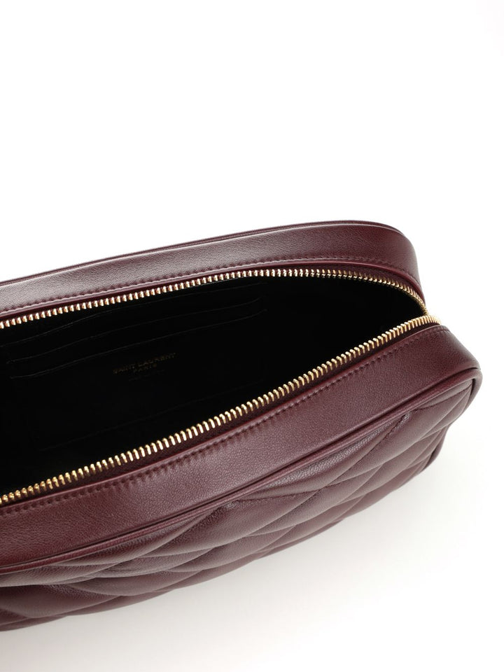 Saint Laurent Quilted Leather Camera Bag Small leather goods - Bordeaux | 330c3a34b79a53684b1962363f3d65de9a31c007