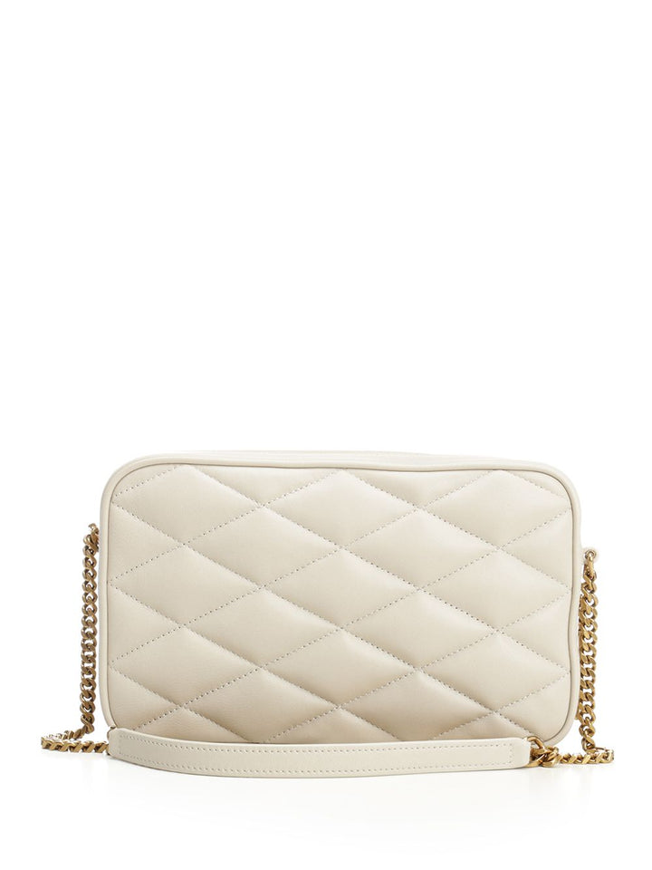 Saint Laurent Quilted Leather Camera Bag Small leather goods - Bianco | 953b12ce3c3f39d92fa62b7f271f1a1c1dab5242