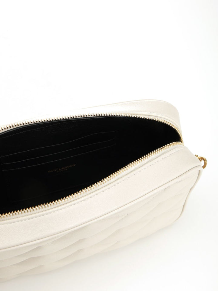 Saint Laurent Quilted Leather Camera Bag Small leather goods - Bianco | d9218194b6aaeb5f80a0816be197f703493b25e5