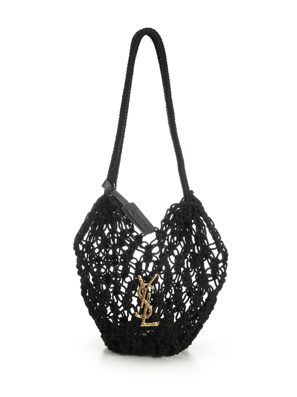 Saint Laurent Crochet Hobo Bag Shoulder Bags - Nero | bd98e84ac213ac4655bff81cde05d75eede1bea6