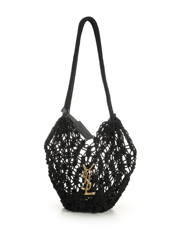 Saint Laurent Crochet Hobo Bag Handbags - Nero | 3e2d739e8c8046ccd411ed52a5775483859d9227