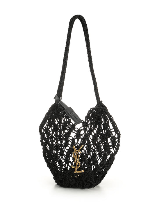 Crochet Hobo Bag Shoulder Bags Nero