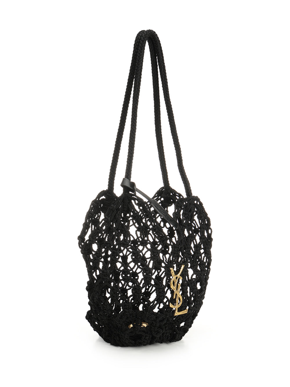 Saint Laurent Crochet Hobo Bag Shoulder Bags - Nero | a35f6eb90dcfeffe31b69da804d15c67eb31c4f7