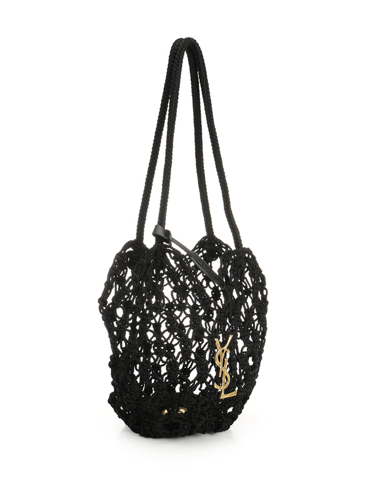 Saint Laurent Crochet Hobo Bag Shoulder Bags - Nero | a35f6eb90dcfeffe31b69da804d15c67eb31c4f7
