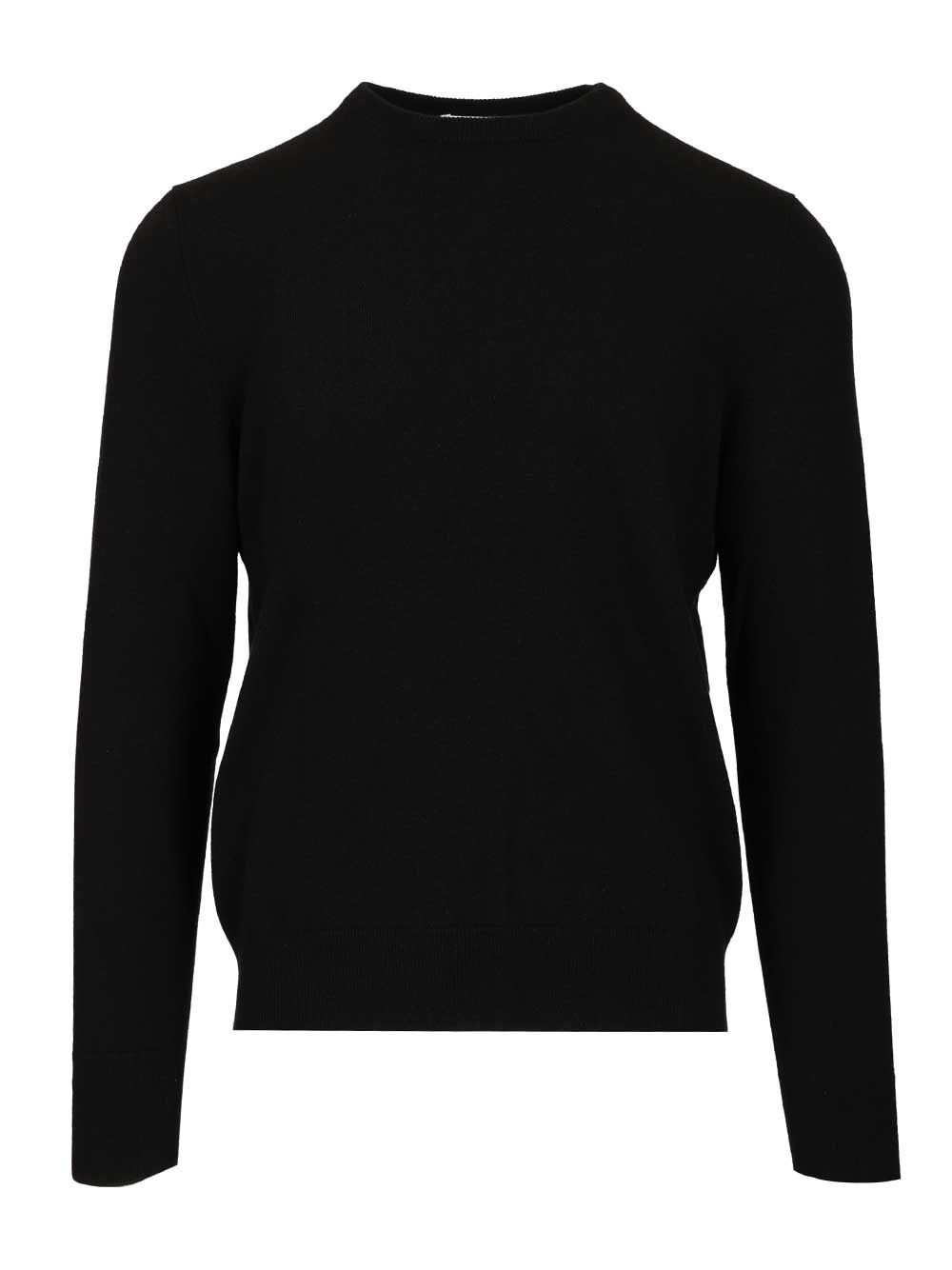 Mcqueen Crew Neck Wool Sweater Knitwear - Nero | 790055b4e58d3c1e9509b94a5212999315a7b560