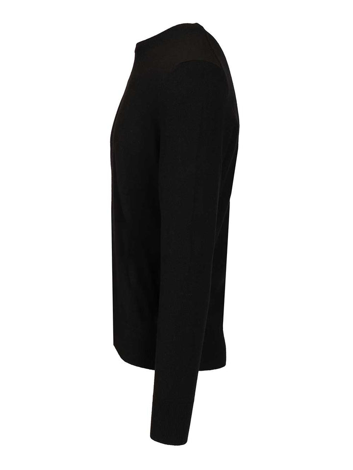 Mcqueen Crew Neck Wool Sweater Knitwear - Nero | ff4954dc94e32dd35bace2191f304c5d16591f01