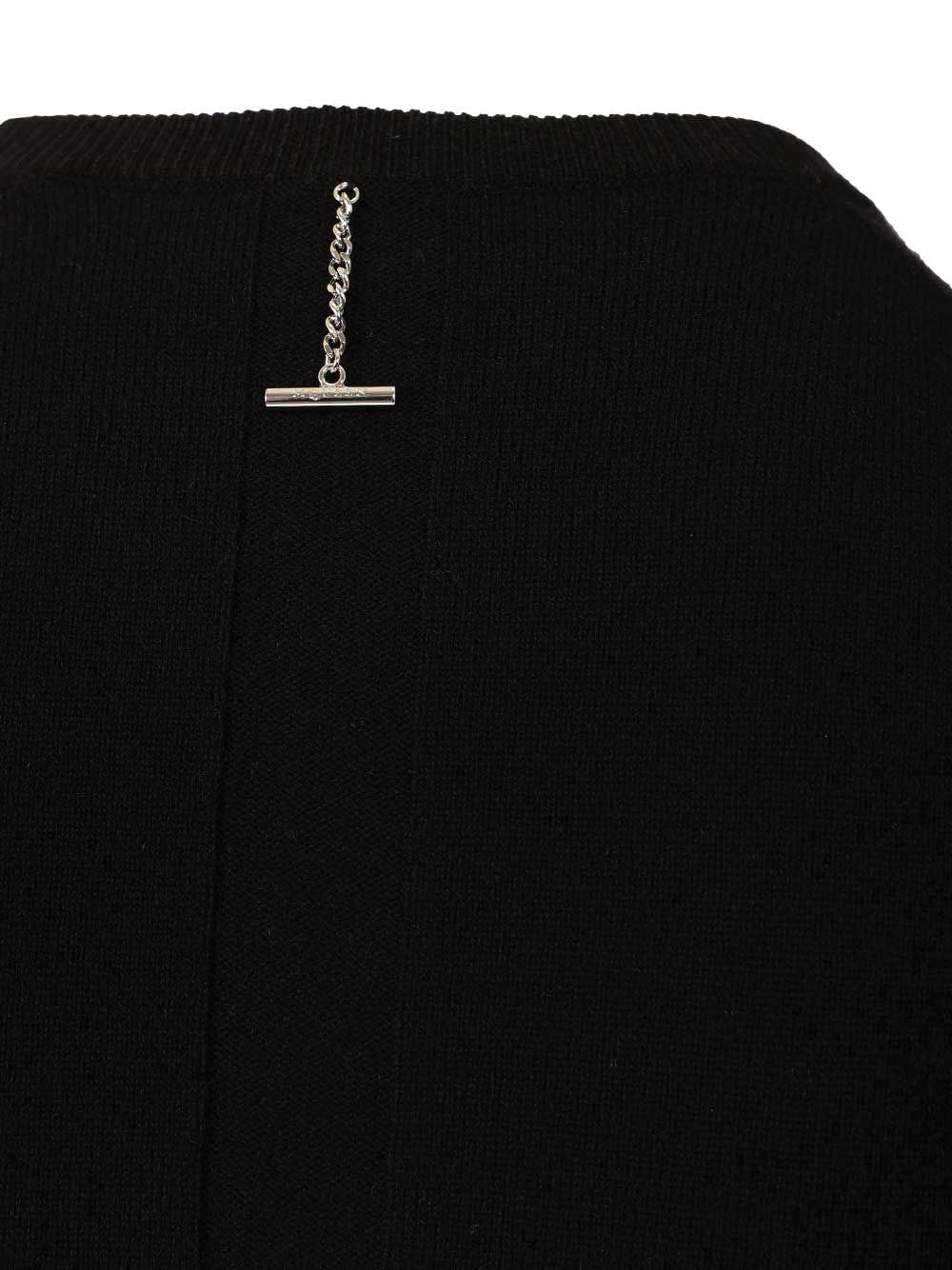 Mcqueen Crew Neck Wool Sweater Knitwear - Nero | 88c1130d7fb81a2681822a0384a7b667a00015d6