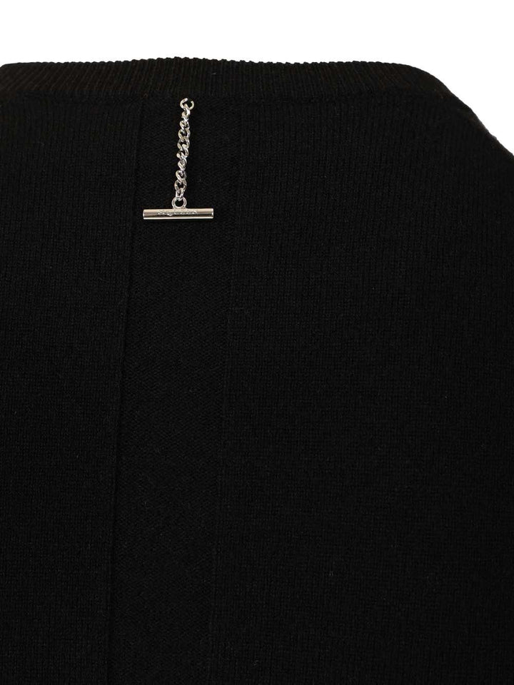 Mcqueen Crew Neck Wool Sweater Knitwear - Nero | 88c1130d7fb81a2681822a0384a7b667a00015d6