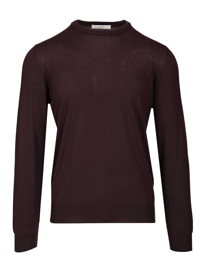 Mauro Ottaviani Crew Neck Sweater Knitwear - Marrone | 1414dfea5da359b69a2ac86ebc47cecaa429f73d