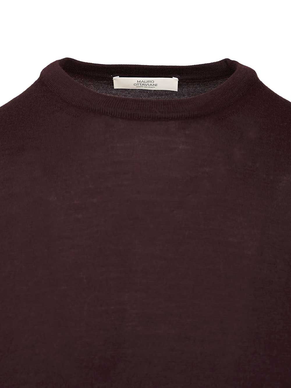 Mauro Ottaviani Crew Neck Sweater Knitwear - Marrone | a76abdc5142cd70770074bcff738356cfe37706e