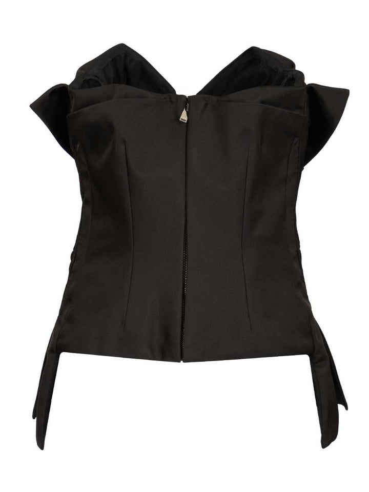 Mcqueen Corset Top Top - Nero | 8c7b462e4c628128c3c6a0cb04672844d27f0dbe