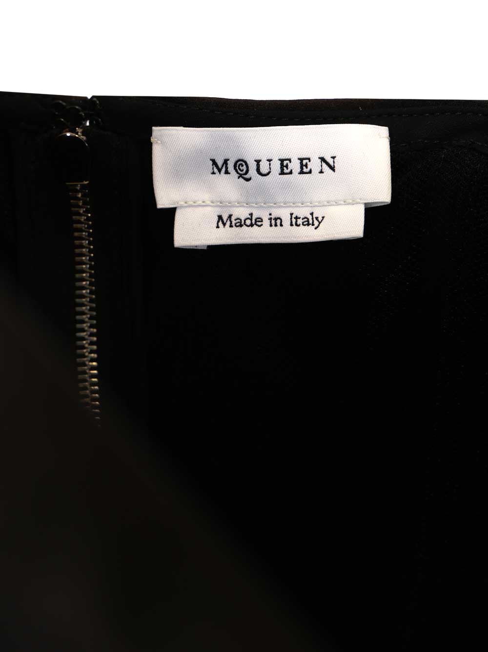 Mcqueen Corset Top Top - Nero | 8563e497405fd776c2584d75fdc1e1f4aa3f8259