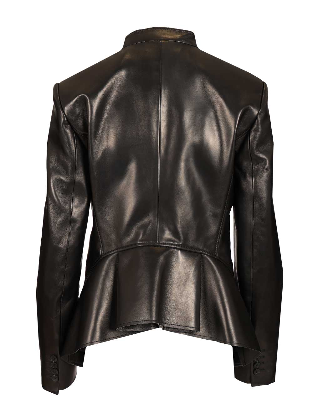 Mcqueen Tailored Leather Jacket Giacche - Nero | d117ba7128fb84608a337f9f32b85b274c4171ed